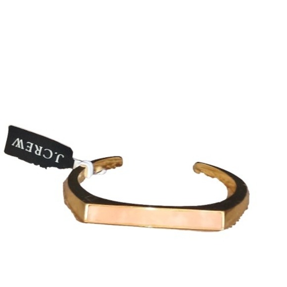 J.Crew NWT Sold Out Semi-Precious Stone Triangle Prism Cuff Bracelet - Picture 1 of 9